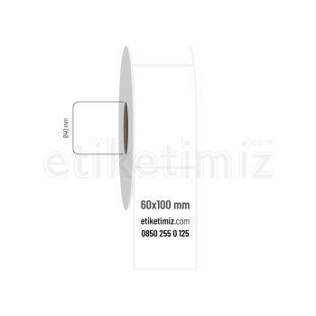 60x100 mm PP Opak Etiket 60x100 mm PP Opak Etiket