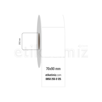 70x90 mm PP Opak Etiket 70x90 mm PP Opak Etiket