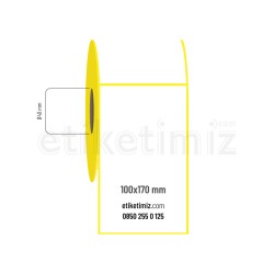 100x170 mm Kuşe Etiket