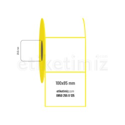100x85 mm Kuşe Etiket
