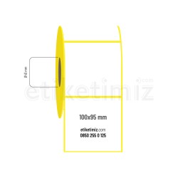 100x95 mm Kuşe Etiket