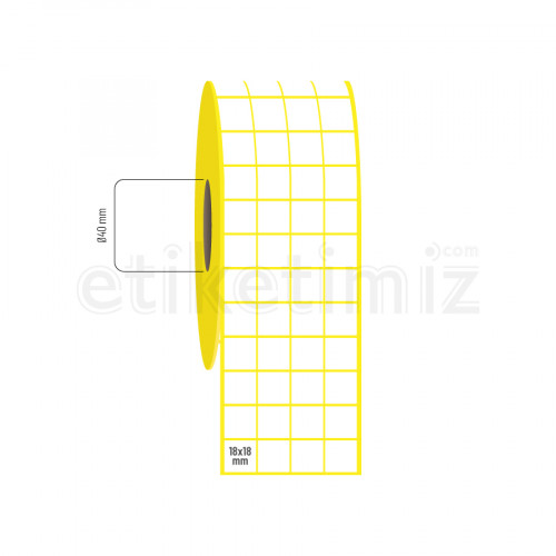 18x18 mm 4lü Aralıklı Vellum Etiket