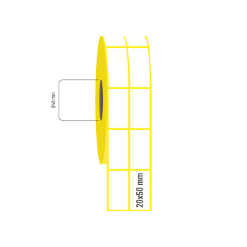 20x50 mm 2'li Aralıklı Vellum Etiket 20x50 mm 2'li Aralıklı Vellum Etiket