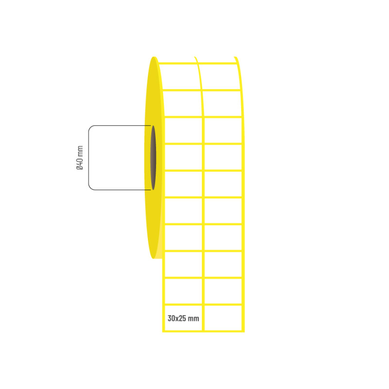 30x25 mm 2li Aralıklı Vellum Etiket