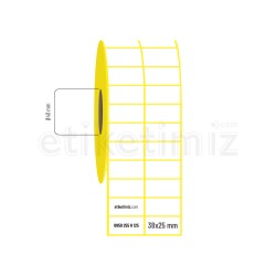 38x25 mm 2'li Aralıklı Vellum Etiket