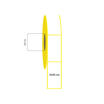 40x85 mm Vellum Etiket