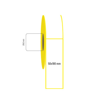 50x180 mm Vellum Etiket