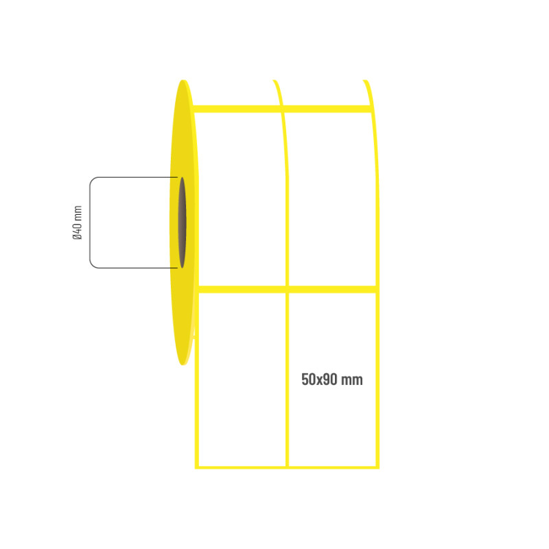 50x90 mm 2li Aralıklı Vellum Etiket 50x90 mm 2li Aralıklı Vellum Etiket