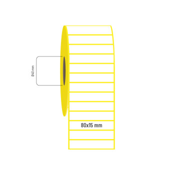 80x15 mm Kuşe Etiket 80x15 mm Kuşe Etiket