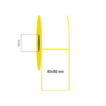 80x160 mm Vellum Etiket