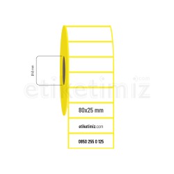 80x25 mm Termal Etiket