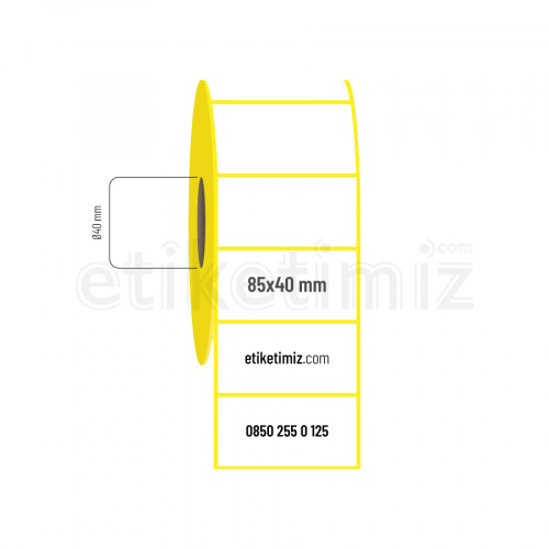 85x40 mm Eco Termal Etiket