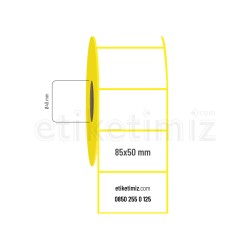85x50 mm Kuşe Etiket
