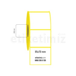 85x70 mm Kuşe Etiket