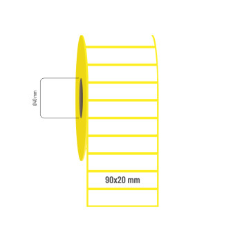 90x20 mm Kuşe Etiket 90x20 mm Kuşe Etiket