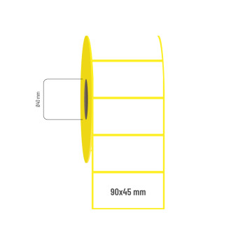 90x45 mm Kuşe Etiket 90x45 mm Kuşe Etiket