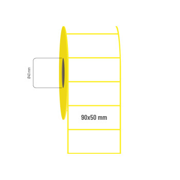 90x50 mm Vellum Etiket