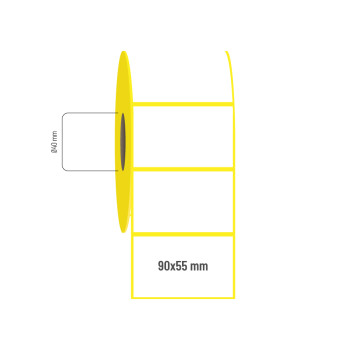 90x55 mm Kuşe Etiket 90x55 mm Kuşe Etiket