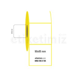 90x85 mm Kuşe Etiket
