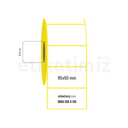 95x50 mm Kuşe Etiket