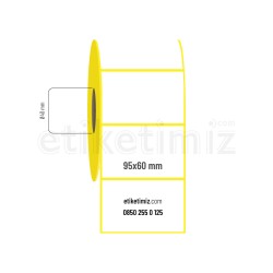 95x60 mm Kuşe Etiket