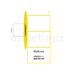 95x65 mm Kuşe Etiket