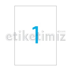 210x297 mm Düz Kenar Lazer Etiket