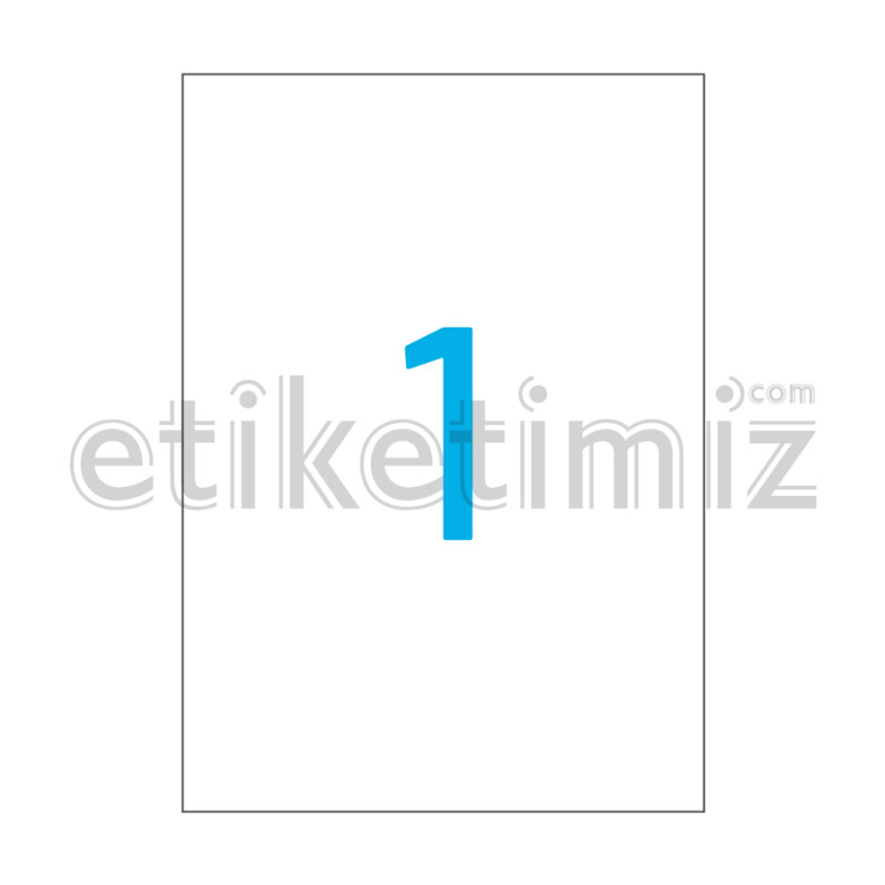 210x297 mm Düz Kenar Lazer Etiket 210x297 mm Düz Kenar Lazer Etiket