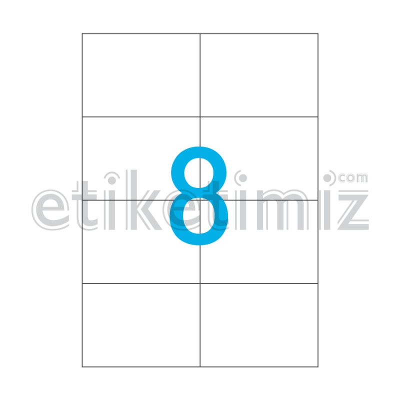 105x74 mm Düz Kenar Lazer Etiket 105x74 mm Düz Kenar Lazer Etiket