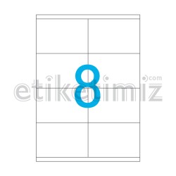 105x70 mm Düz Kenar Lazer Etiket
