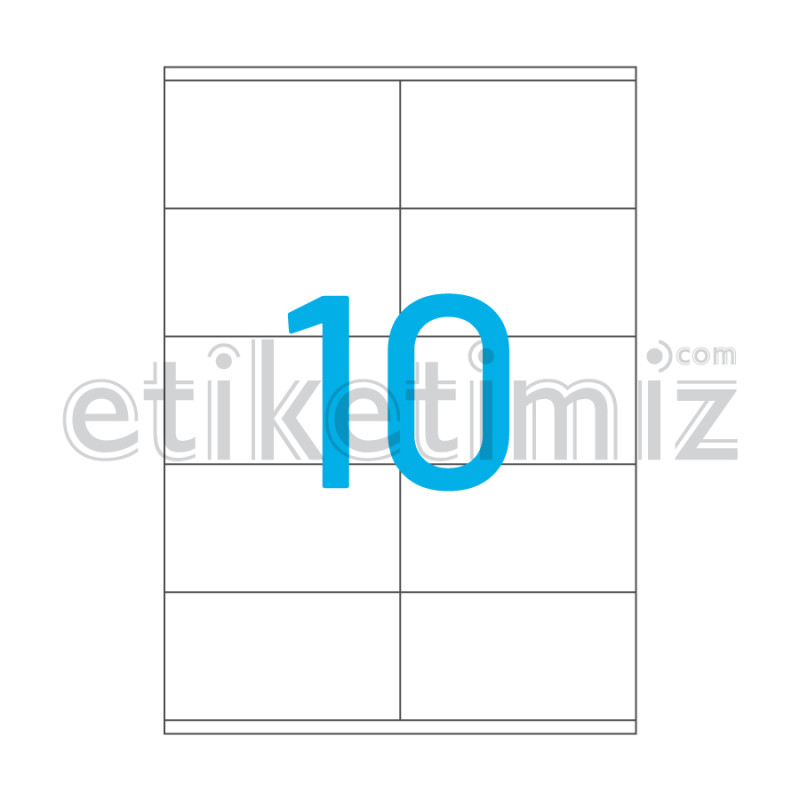 105x56 mm Düz Kenar Lazer Etiket 105x56 mm Düz Kenar Lazer Etiket