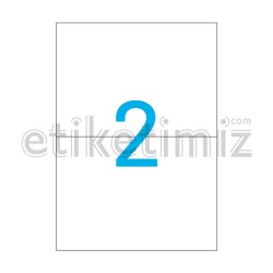 210x148.5 mm Düz Kenar Lazer Etiket