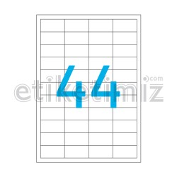 48.5x25.4 mm Düz Kenar Lazer Etiket