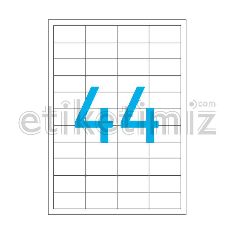 48.5x25.4 mm Düz Kenar Lazer Etiket 48.5x25.4 mm Düz Kenar Lazer Etiket
