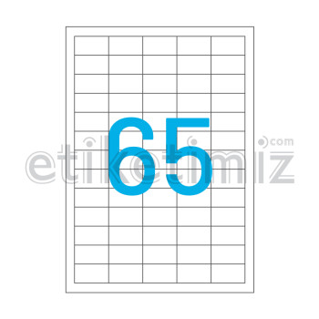 38.1x21.2 mm Düz Kenar Lazer Etiket