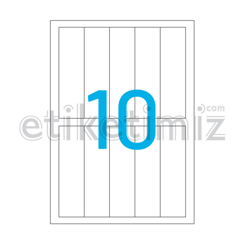 37x133 mm Düz Kenar Lazer Etiket 37x133 mm Düz Kenar Lazer Etiket
