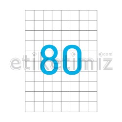 26.25x29.68 mm Düz Kenar Lazer Etiket
