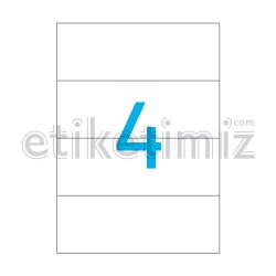 210x74.215 mm Düz Kenar Lazer Etiket