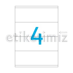 210x70 mm Düz Kenar Lazer Etiket