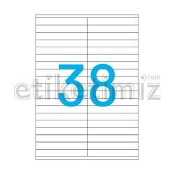 105x15 mm Düz Kenar Lazer Etiket