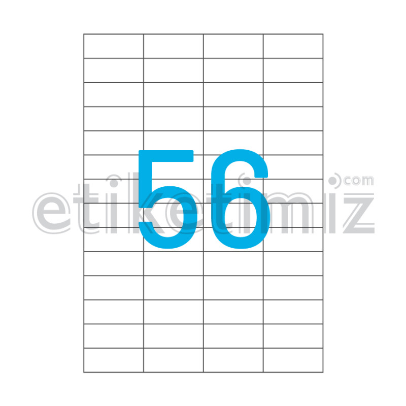52.5x21.2 mm Düz Kenar Lazer Etiket 52.5x21.2 mm Düz Kenar Lazer Etiket
