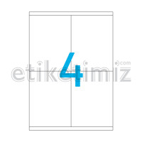 105x140 mm Düz Kenar Lazer Etiket