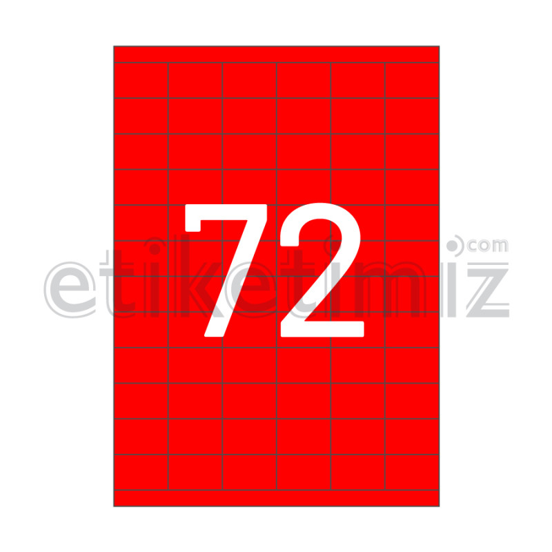 35x23 mm Düz Kenar Lazer Etiket Kırmızı 35x23 mm Düz Kenar Lazer Etiket Kırmızı