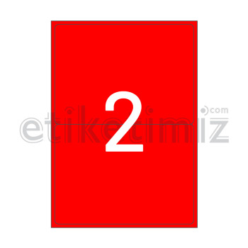 199.6x143.5 mm Yuvarlak Kenar Lazer Etiket Kırmızı 199.6x143.5 mm Yuvarlak Kenar Lazer Etiket Kırmızı