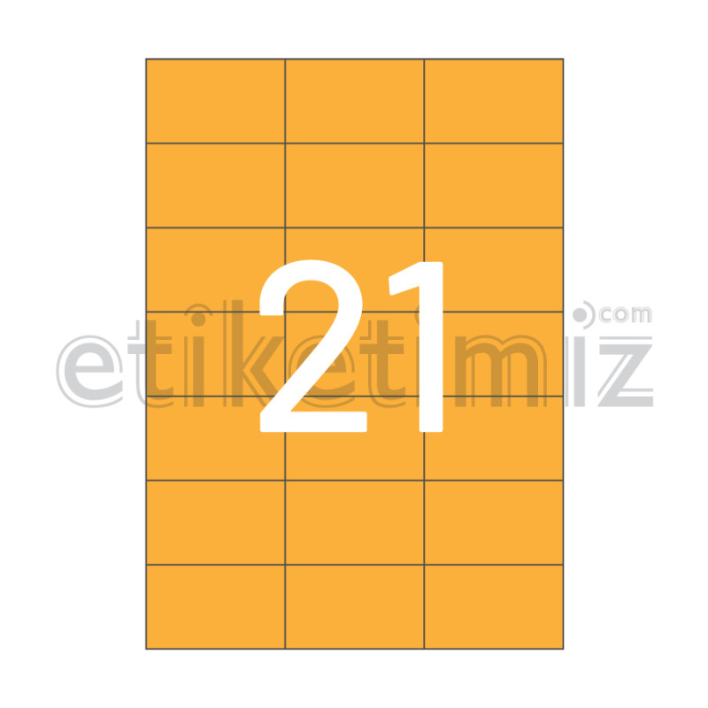 70x42.43 mm Düz Kenar Lazer Etiket Turuncu 70x42.43 mm Düz Kenar Lazer Etiket Turuncu