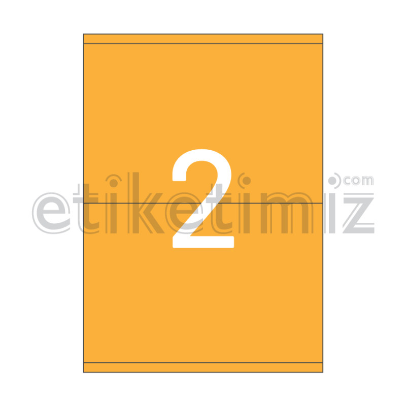 210x140 mm Düz Kenar Lazer Etiket Turuncu 210x140 mm Düz Kenar Lazer Etiket Turuncu