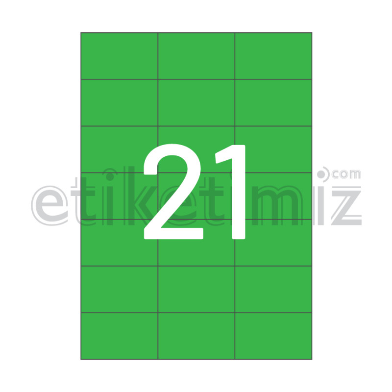 70x42.43 mm Düz Kenar Lazer Etiket Yeşil 70x42.43 mm Düz Kenar Lazer Etiket Yeşil