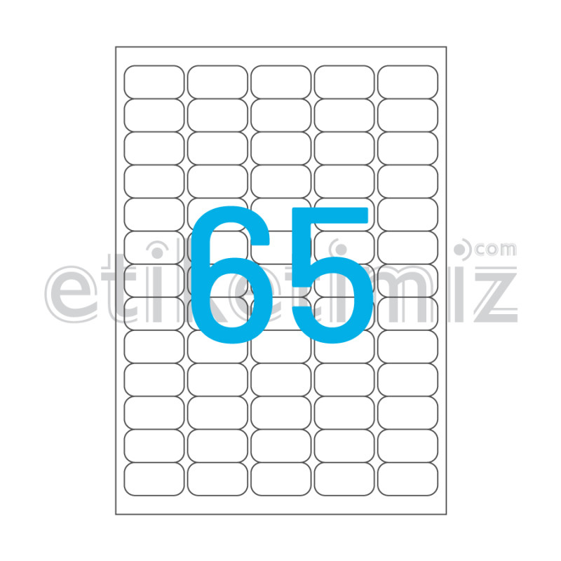 38.1x21.2mm Yuvarlak Kenar Lazer Etiket 38.1x21.2mm Yuvarlak Kenar Lazer Etiket