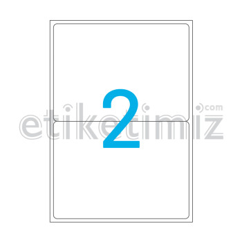 199.6x143.5 mm Yuvarlak Kenar Lazer Etiket