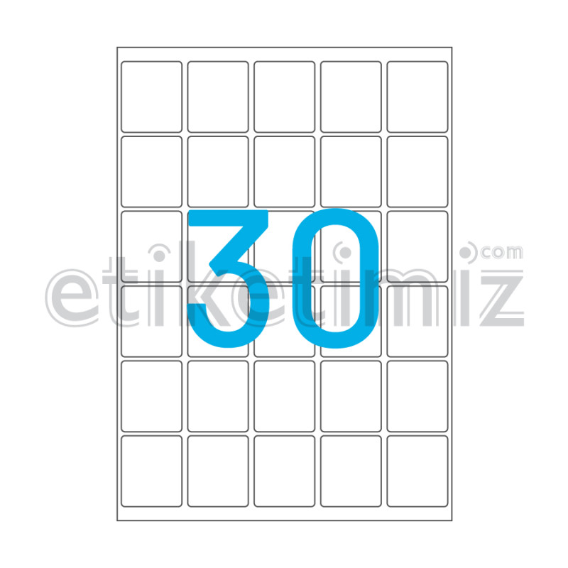 38x44.5 mm Yuvarlak Kenar Lazer Etiket 38x44.5 mm Yuvarlak Kenar Lazer Etiket